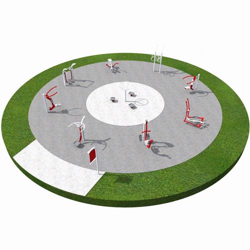 Aire de fitness en plein air pour aire de jeux - FITNESS 2 - Inter System - pour école