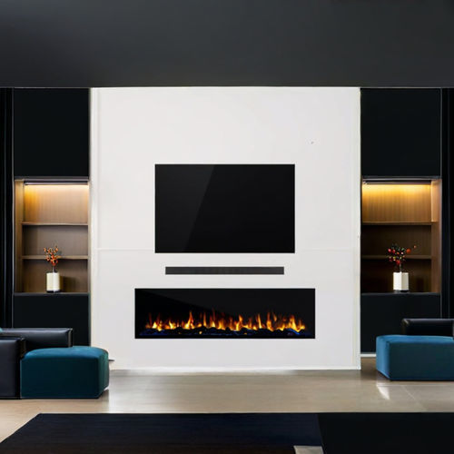 Cheminée électrique - Cinewall - Cheminées Bio Art Concept - à l'éthanol / à encastrer / adossée