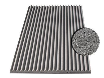 Panneau d'absorption acoustique pour mur - VISTO  48 - DECIBEL PLC - en mousse de polyuréthane / rectangulaire / gris