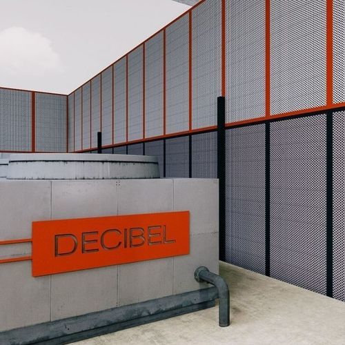 Panneau d'absorption acoustique pour cloison - PZP&trade; - DECIBEL PLC - en métal / rectangulaire / perforé