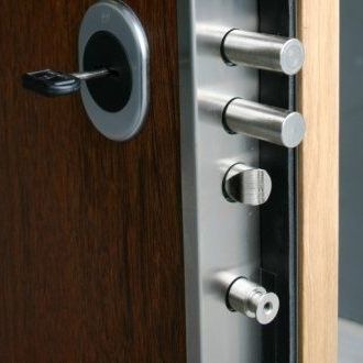 Porte industrielle battante - PM 42S - DECIBEL PLC - en métal / acoustique / d'intérieur