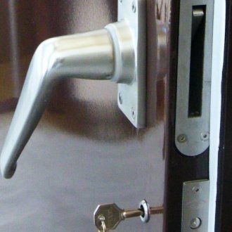 Porte industrielle acoustique - PM 43 - DECIBEL PLC - battante / en métal / d'intérieur