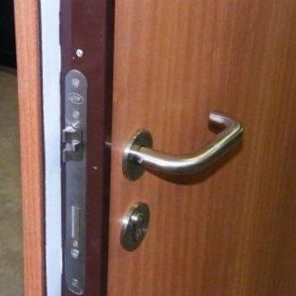 Porte industrielle acoustique - PM 43RE - DECIBEL PLC - battante / en bois / d'intérieur