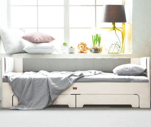 Lit simple - Tuul - Kaissu - design minimaliste / pour enfant / avec rangement intégré