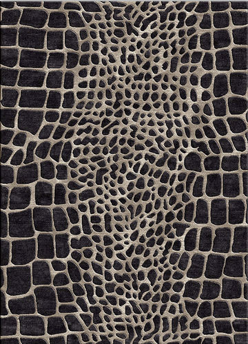 Tapis contemporain - CROC  - The rug couture - à carreaux / en laine / en viscose
