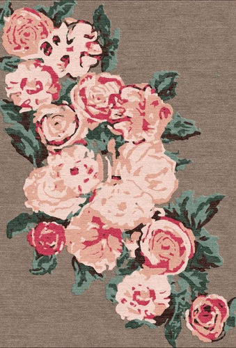 Tapis contemporain - BABYLIC - The rug couture - à fleurs / en laine / en viscose