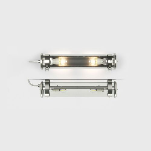 Plafonnier contemporain - MUSSET - Sammode Studio - tubulaire / en verre borosilicaté / en acier inoxydable
