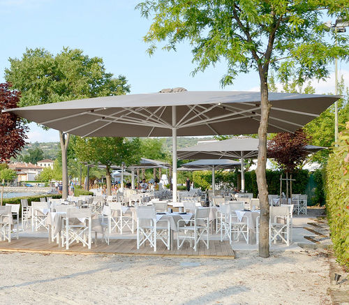 Parasol carré - Titano Classic - Eredi di Pozza, IL PARCO - rectangulaire / à mât central / télescopique