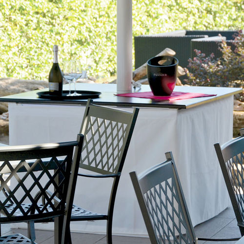Table contemporaine - Box - Eredi di Pozza, IL PARCO - en bois / en verre / avec piètement en aluminium