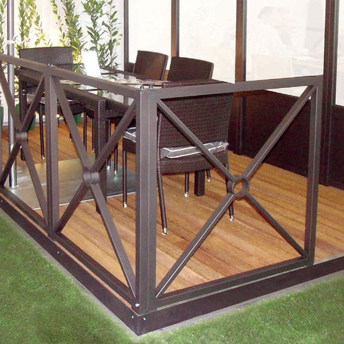 Garde-corps en métal - Etruria - Eredi di Pozza, IL PARCO - à barreaux / d'extérieur / pour terrasse