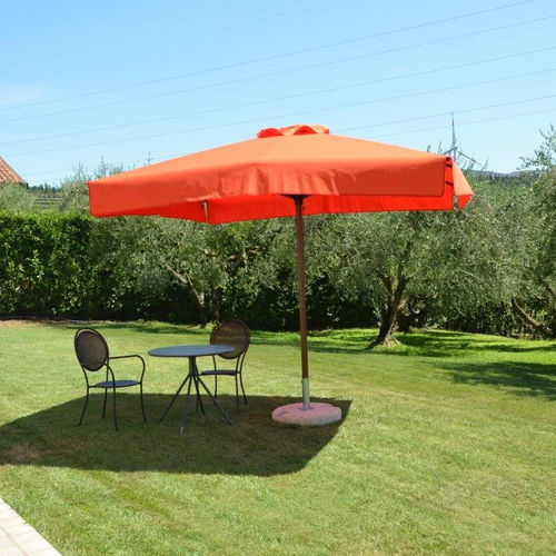 Parasol carré - Corallo Glamour - Eredi di Pozza, IL PARCO - rectangulaire / à mât central / en métal