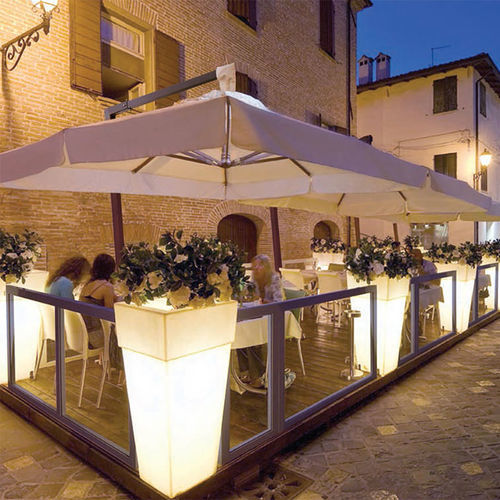 Garde-corps en aluminium - Unique - Eredi di Pozza, IL PARCO - à panneaux en verre / d'extérieur / pour terrasse