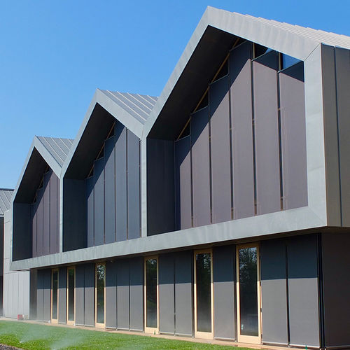 Bardage aspect plat - LINE - Windwall - en panneaux / en aluminium / en acier