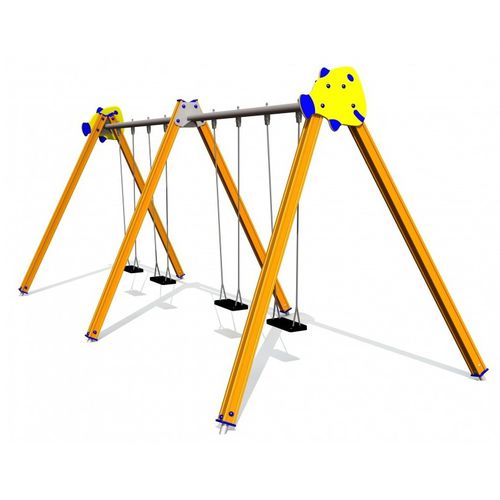 Balançoire en aluminium - GUPPY - Tiptiptap - pour parc de jeux / double / multiple
