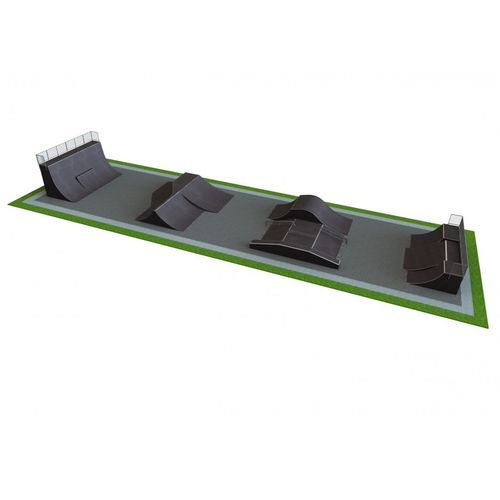 Skatepark modulable - B 156 - Tiptiptap - en béton / en asphalte