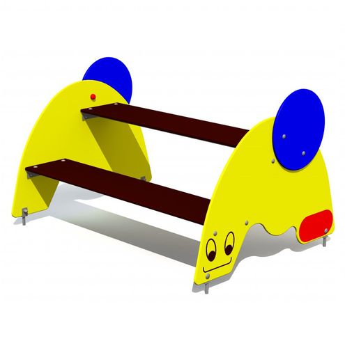 Ensemble table et bancs contemporain - IPK103 / IPK101 / IPK102 - Tiptiptap - en plastique / pour enfant / d'extérieur