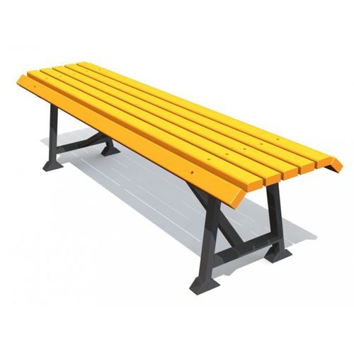 Banc public classique - SAKU - Tiptiptap - en contreplaqué / pour aire de jeux