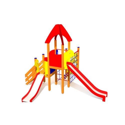 Structure de jeu pour aire de jeux - LM100-2 - Tiptiptap - en bois / en plastique / modulaire