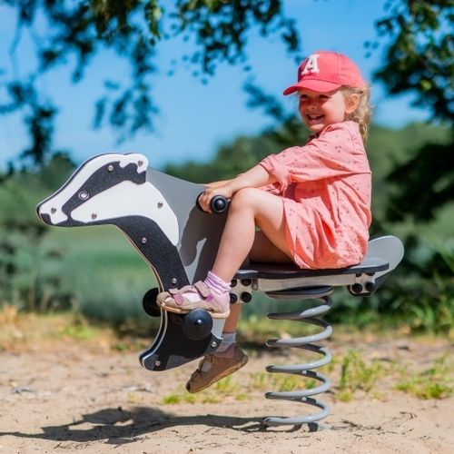Jeu à ressort en acier - BADGER  - Tiptiptap - en HDPE / animal / monoplace
