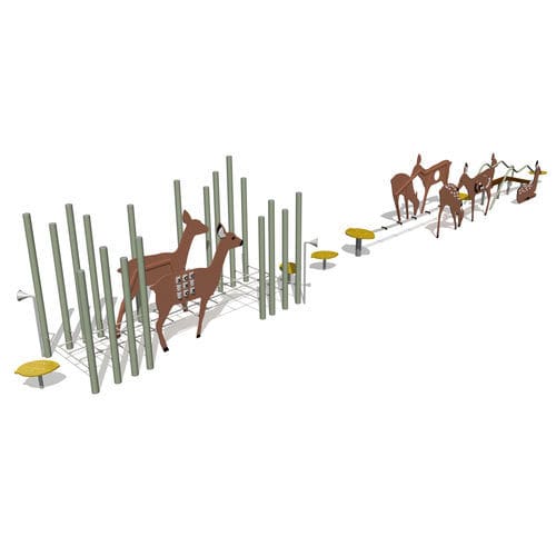 Parcour d'obstacles pour aire de jeux - DEER TRAIL - Tiptiptap - d'extérieur / pas à pas