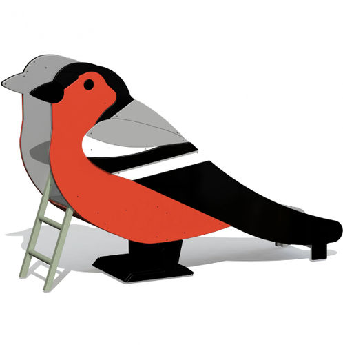 Toboggan droit - BULLFINCH - Tiptiptap - pour aire de jeux / en acier inoxydable