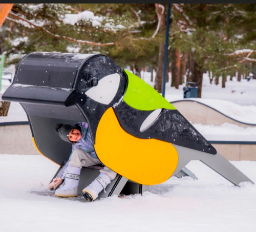 Cabane pour enfant pour aire de jeux - GREAT TIT  - Tiptiptap - au sol