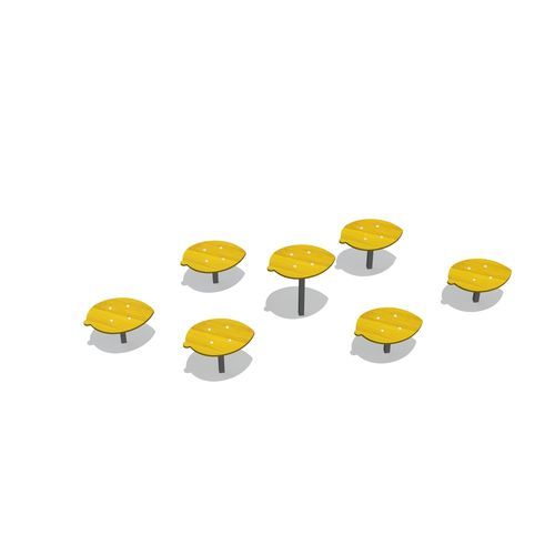 Plateforme de saut pour aires de jeux - LEAVES - Tiptiptap