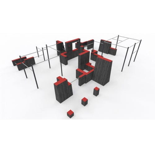 Parcour d'obstacles pour aire de jeux - PARKOUR L - Tiptiptap - d'extérieur / pas à pas