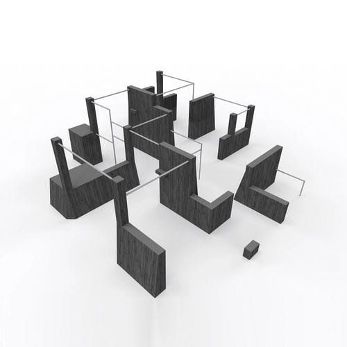 Parcour d'obstacles pour aire de jeux - PARKOUR PRO M  - Tiptiptap - d'extérieur