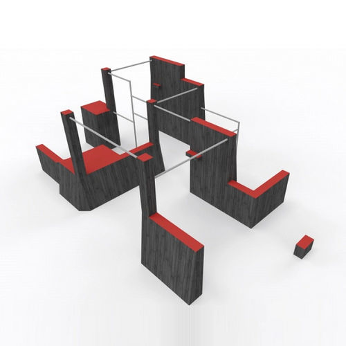 Parcour d'obstacles pour aire de jeux - PARKOUR PRO S  - Tiptiptap - d'extérieur / pas à pas