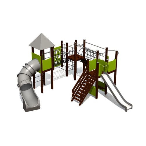 Structure de jeu pour aire de jeux - MULTI ACTIVITY CENTRE SIMEON  - Tiptiptap - en polyéthylène / modulaire