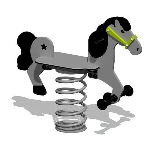 Jeu à ressort en acier - HORSE  - Tiptiptap - en HDPE / animal / monoplace