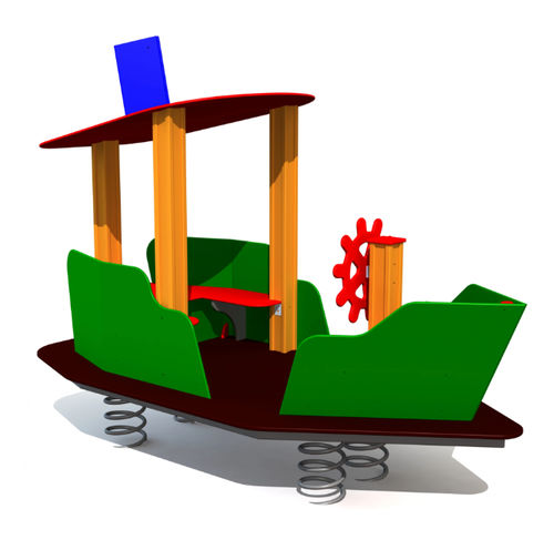 Jeu à ressort en acier - UKU  - Tiptiptap - en HDPE / transport / 6 places