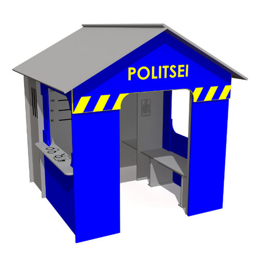 Cabane pour enfant pour aire de jeux - POLICE STATION  - Tiptiptap - au sol