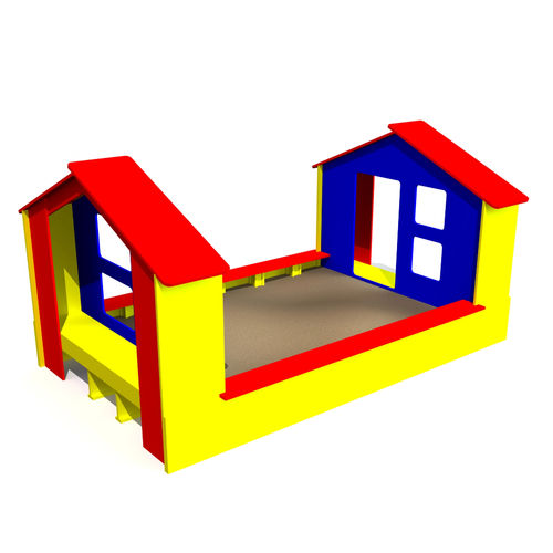 Cabane pour enfant pour aire de jeux - SANDBOX  - Tiptiptap - au sol
