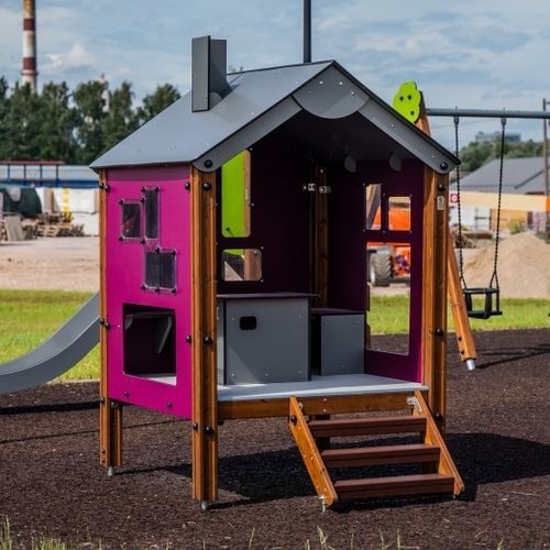 Cabane pour enfant pour extérieur - COTTAGE  - Tiptiptap - au sol