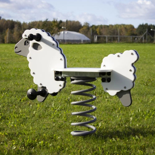 Jeu à ressort en acier galvanisé - SHEEP - Tiptiptap - en HDPE / animal / monoplace