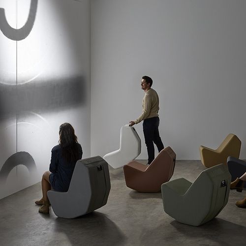 Fauteuil contemporain - LOLA G - OGO - en tissu / fait main / ergonomique