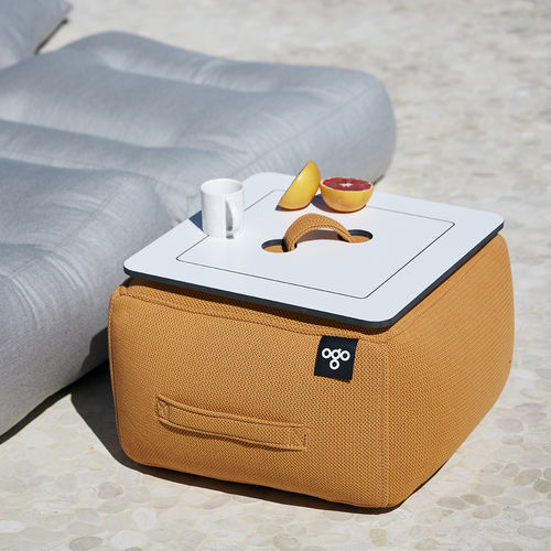Table basse contemporaine - PUF POOL - OGO - en tissu / avec piètement en tissu / carrée