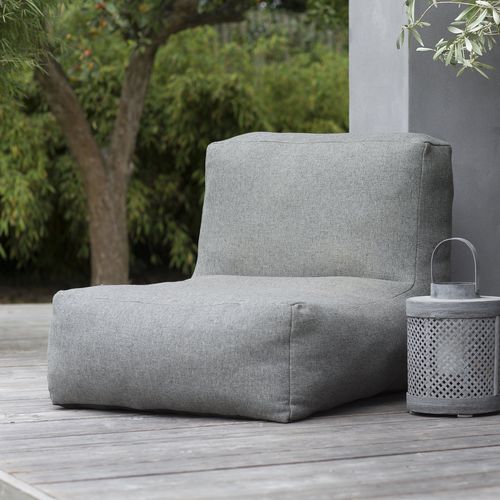 Chauffeuse contemporaine - C-1 : LOUNGE - TROISPOMMES HOME - en tissu / imperméable / grise