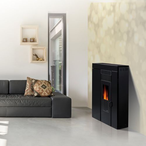 Poêle à granulés - STRETTA - paterno - 5 kW - 10 kW / contemporain / en acier