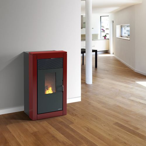 Poêle à granulés - GINEVRA - paterno - 10 kW - 20 kW / contemporain / en acier