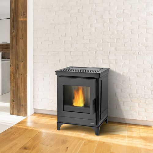Poêle à granulés - P14 - paterno - 5 kW - 10 kW / contemporain / en acier