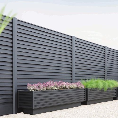 Clôture à panneaux - MINIMAL - Formino - de jardin / en aluminium / contemporaine