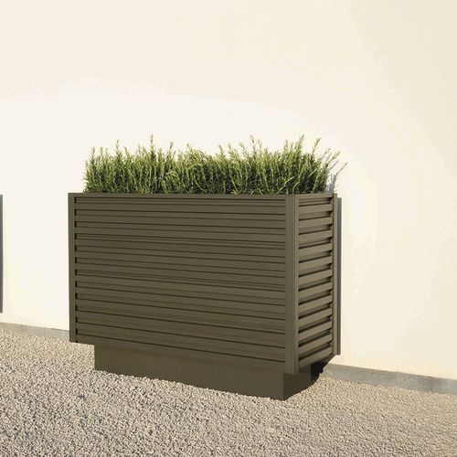 Jardinière en aluminium - MINIMAL - Formino - rectangulaire / sur mesure / contemporaine