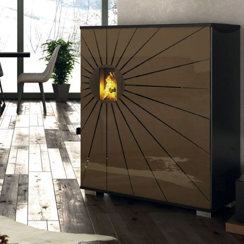 Poêle à granulés - COSMO - LineaVz - 0 - 5 kW / contemporain / en fonte