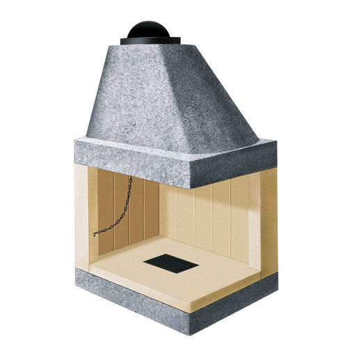 Cheminée à bois - VZ 80 KD-KS - LineaVz - à poser / d'angle / à foyer ouvert