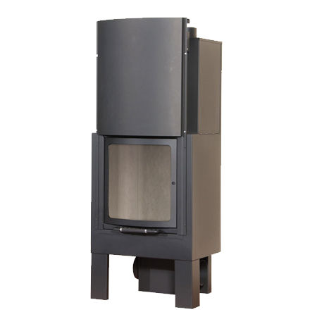 Foyer ouvert à bois - CURVO 60 - LineaVz - à 1 face / en acier COR-TEN® / en verre