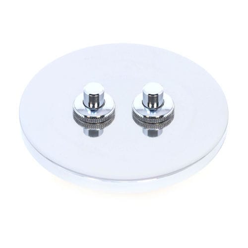 Interrupteur bouton poussoir - CC12  - Empereur Paris - en saillie / double / en inox