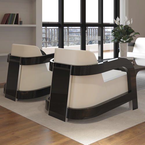 Canapé contemporain - AC-1 - Carbon Composites, SL - en cuir / avec accoudoirs / ergonomique